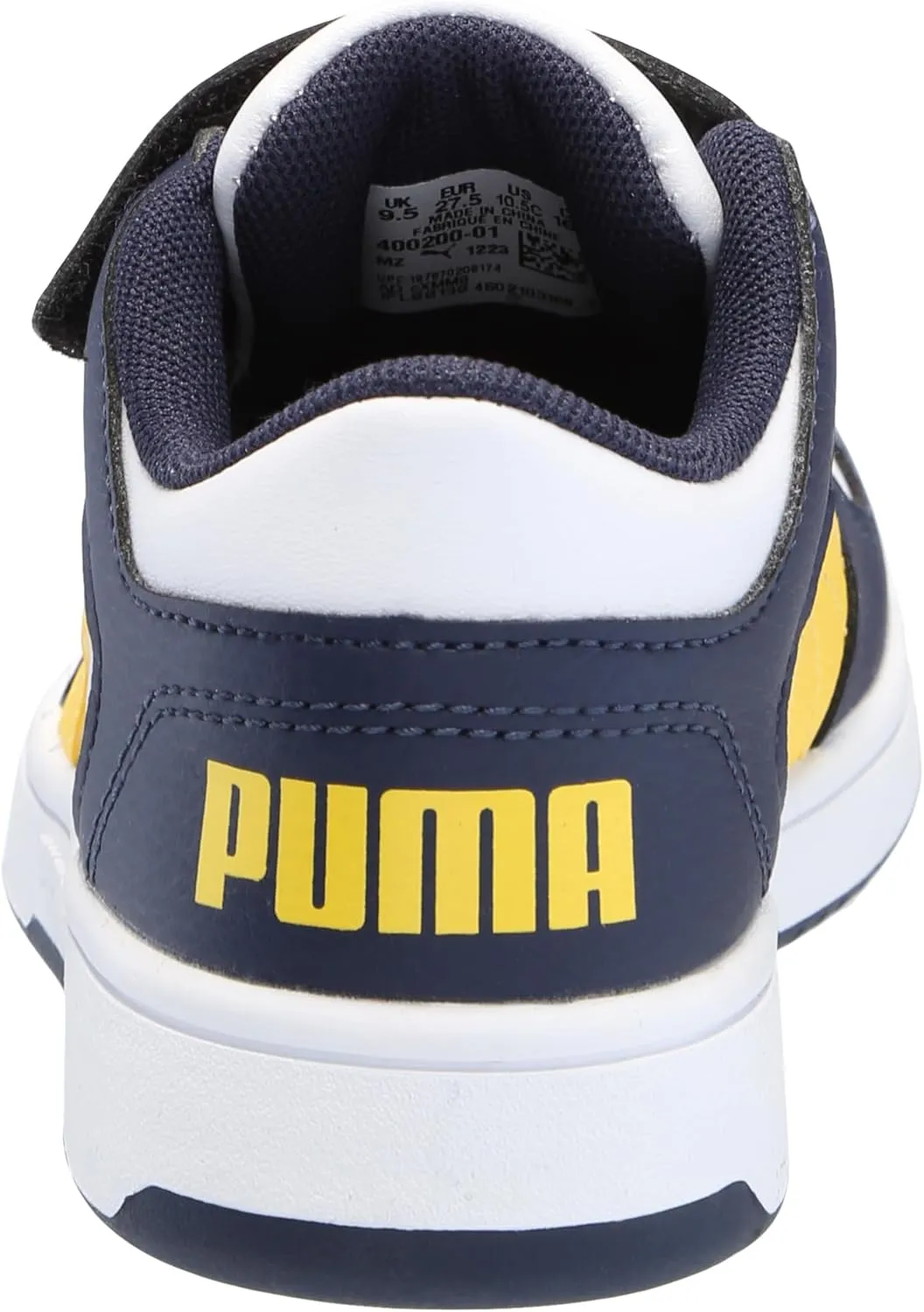 PUMA Unisex-Child Rebound Layup Hook and Loop Sneaker