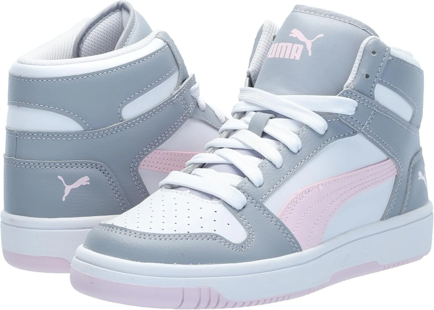 PUMA Unisex-Child Rebound Layup Mid Sneaker