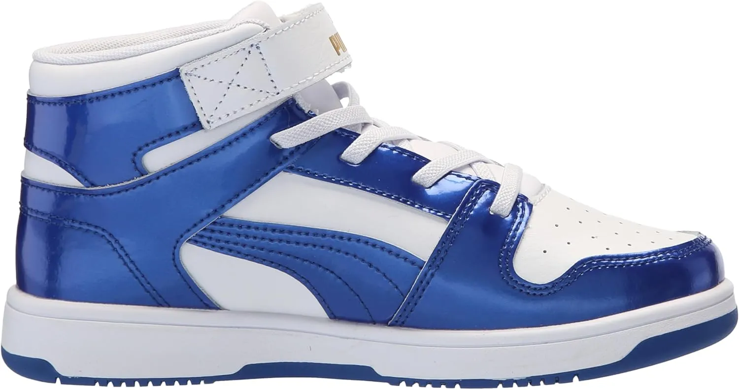 PUMA Unisex-Child Rebound Layup Synthetic Leather Hook and Loop Sneaker