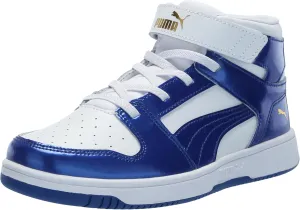 PUMA Unisex-Child Rebound Layup Synthetic Leather Hook and Loop Sneaker