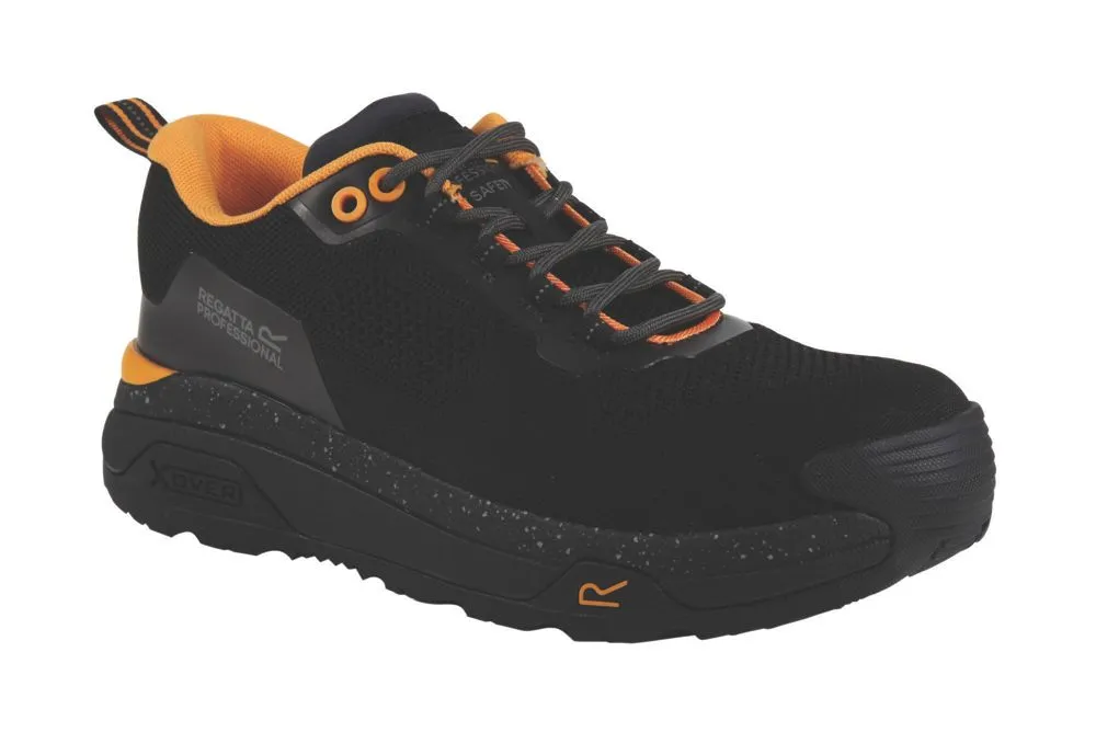 Regatta Crossfort S1 Safety Trainer Metal Free   Safety Boots Black/Gun Metal Size 10