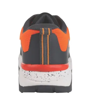 Regatta Crossfort S1 Safety Trainer Metal Free   Safety Boots Flame Orange/Gun Metal Size 12