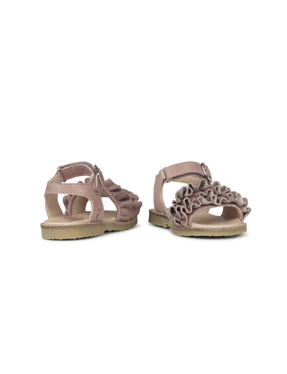 Ruffles Sandal - Old rose