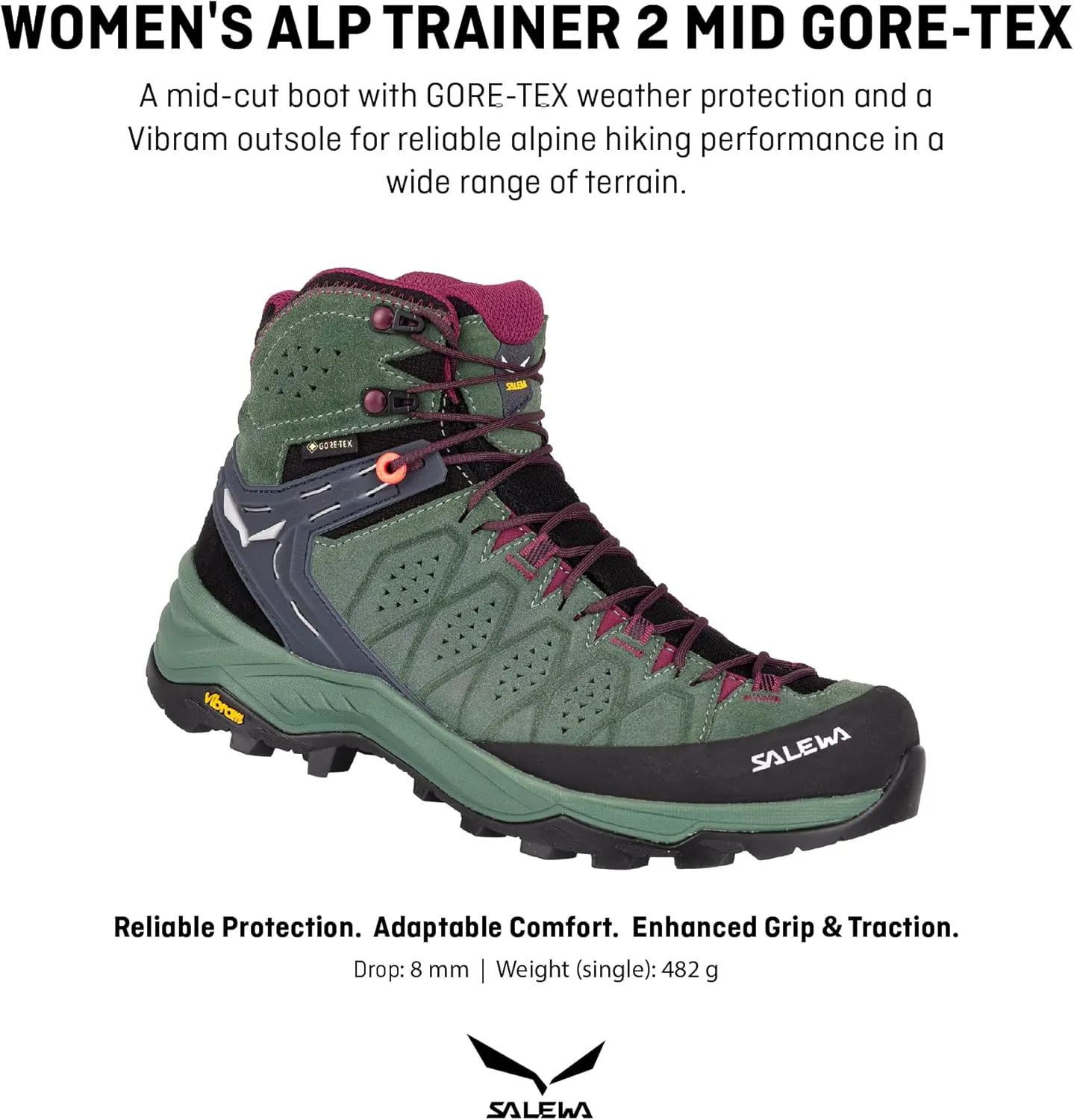 Salewa Women's Alp Trainer 2 Mid Gore-Tex Waterproof GTX Hiking Boot