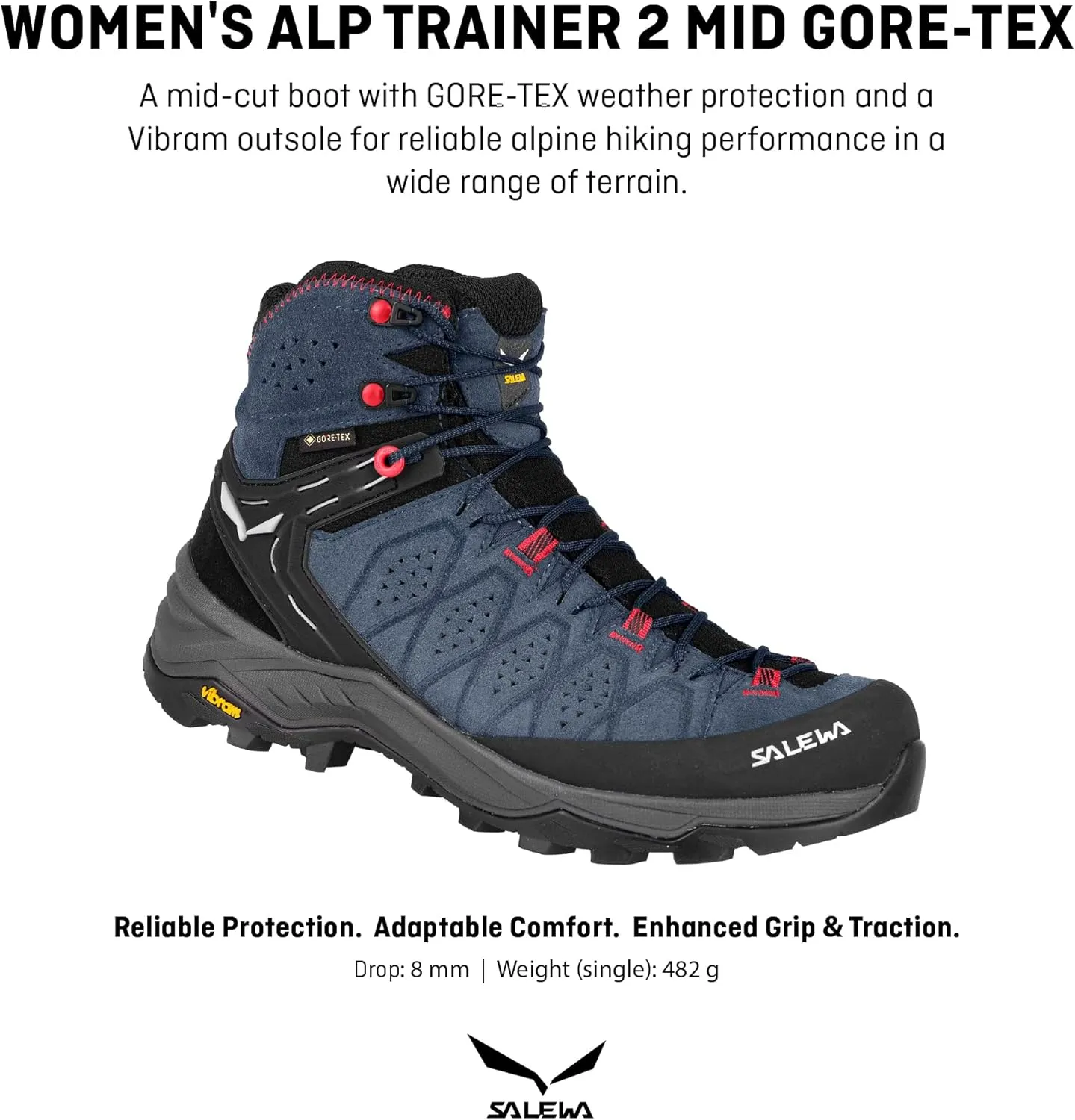 Salewa Women's Alp Trainer 2 Mid Gore-Tex Waterproof GTX Hiking Boot