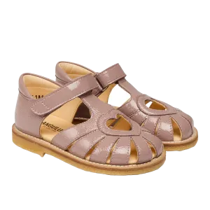 Sandal with heart detail and velcro closure