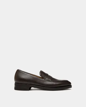 Scribe Un Loafer in Ebano Deer Leather