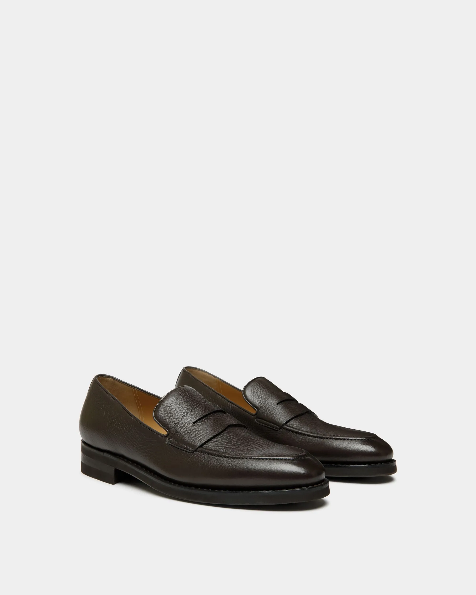 Scribe Un Loafer in Ebano Deer Leather