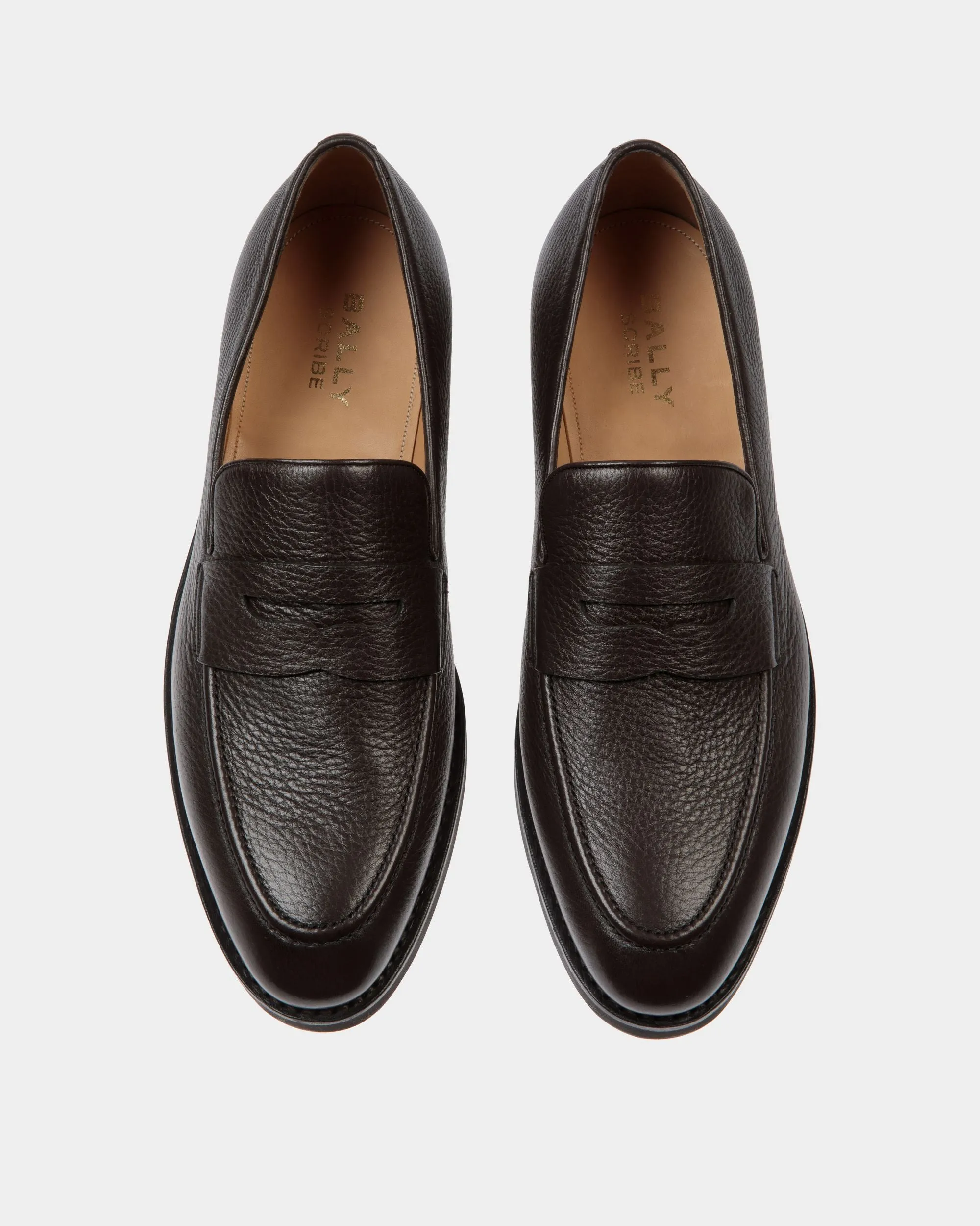 Scribe Un Loafer in Ebano Deer Leather