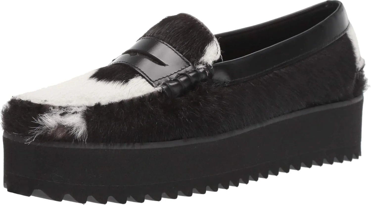 Sebago Dan Wedge Black/White 7 M