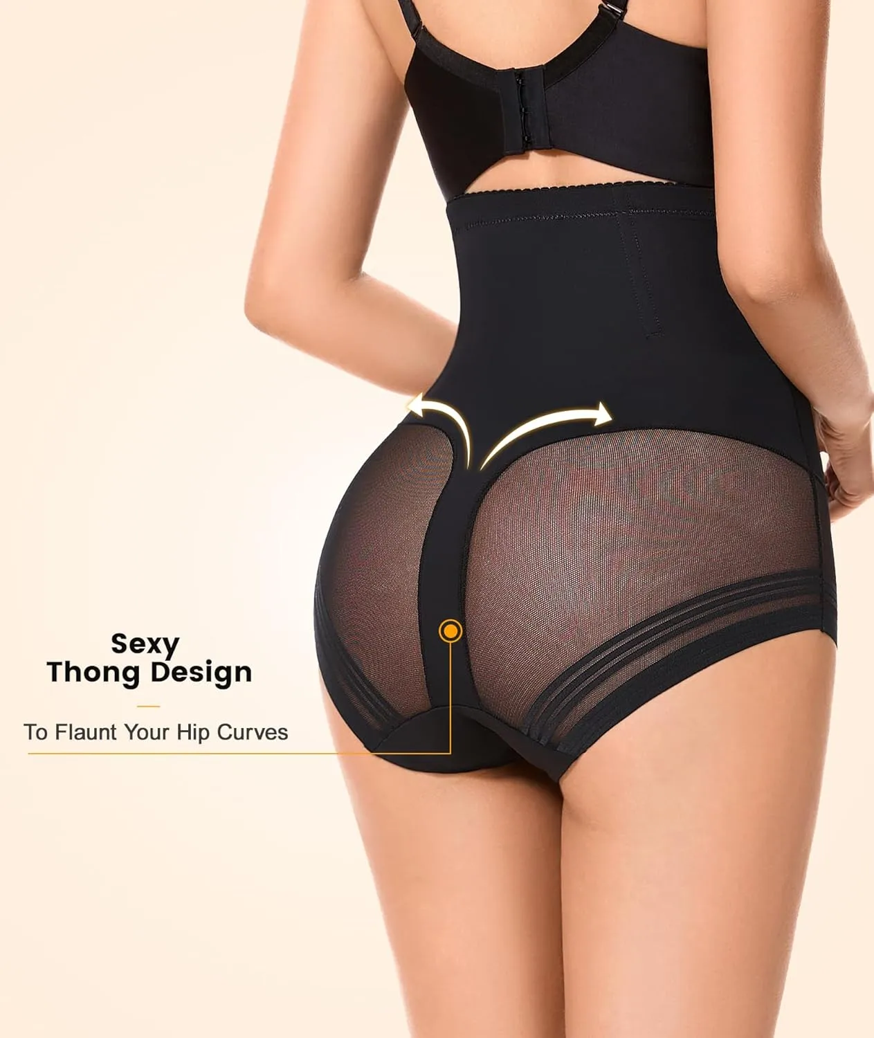 SIMIYA Tummy Control Shapewear for Women High Waist Trainer Shaping Underwear Panties Stomach Compression Body Shaper Girdle