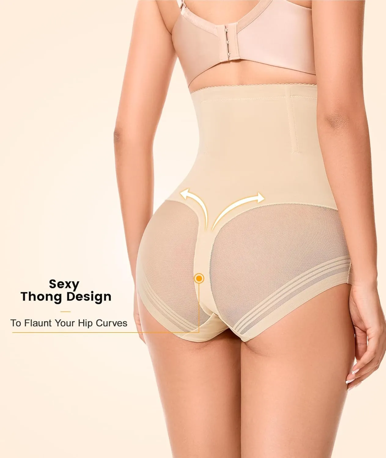 SIMIYA Tummy Control Shapewear for Women High Waist Trainer Shaping Underwear Panties Stomach Compression Body Shaper Girdle