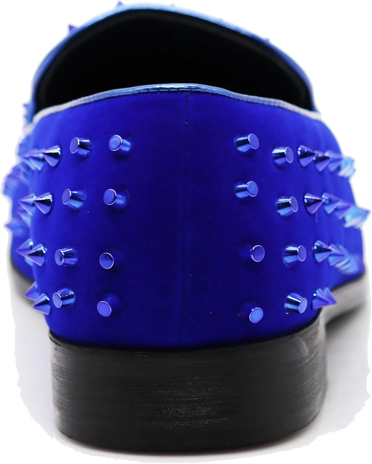 SPK24 Men Vintage Spikes Sparkle Formal Tuxedo Stage Fashion Slip On Loafer Dress Shoes