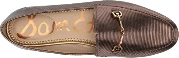 Stacked Affordable luxury Edelman Toe Heel On Loafers Sam Supportive Slip Almond Black Amethyst Loraine