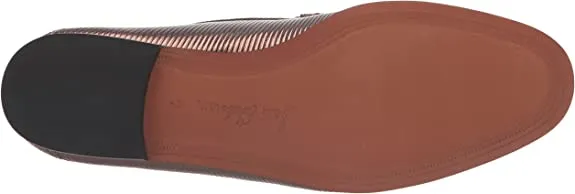 Stacked Affordable luxury Edelman Toe Heel On Loafers Sam Supportive Slip Almond Black Amethyst Loraine