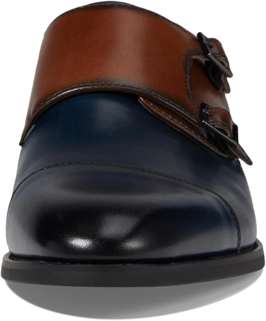 Stacy Adams Men's Raythorne Cap Toe Double Monk Strap Loafer