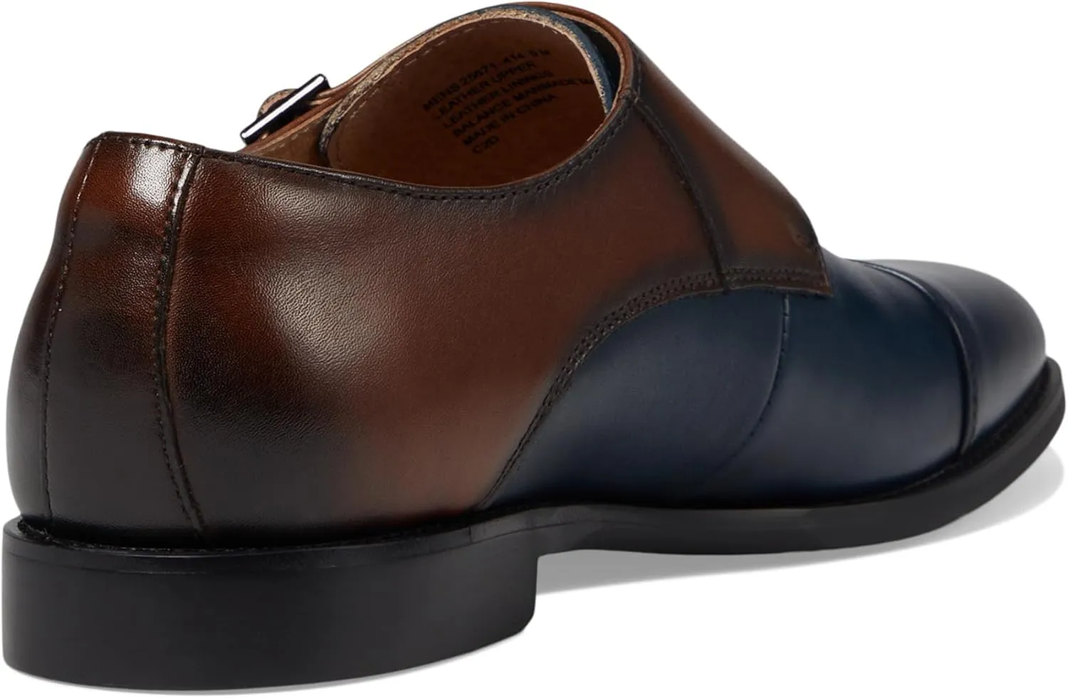 Stacy Adams Men's Raythorne Cap Toe Double Monk Strap Loafer
