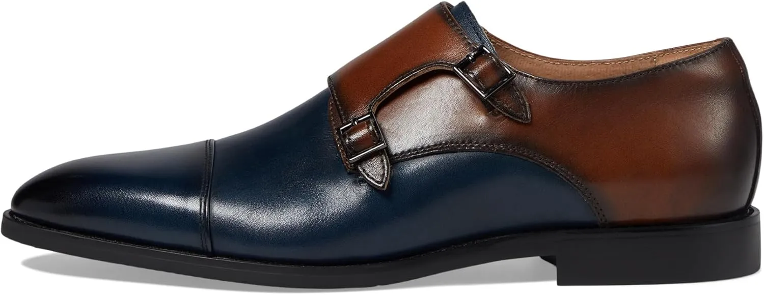 Stacy Adams Men's Raythorne Cap Toe Double Monk Strap Loafer