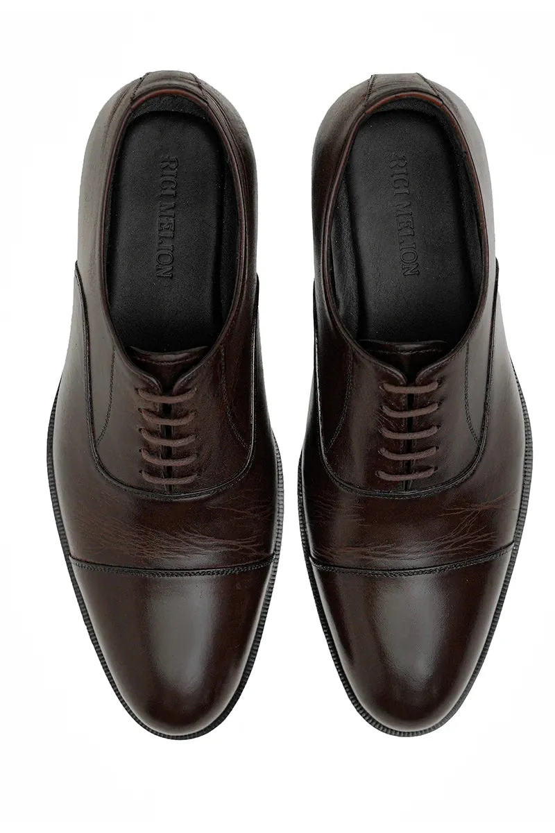 Stilettaliano Leather Shoes-BRN