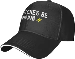 Switches Be Trippin Unisex Baseball Cap Vintage Men Women Low Profile Dad Hat Adjustable,Black
