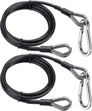 TOBWOLF Gym Cable Extension, Fitness Extension Rope Attachment Compatible with Home Gym Accessories Thick 0.2", Replacement Gym Cable Machine Extension for LAT/Tricep Pull Down, Leg Extensions Machine