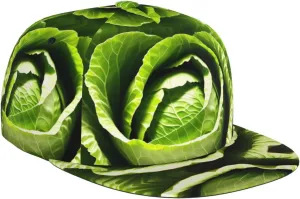 Unisex Baseball Hat - Adjustable, Breathable, Ideal for Daily, Outdoor Activities & Sports Bright Cabbage Pattern Black