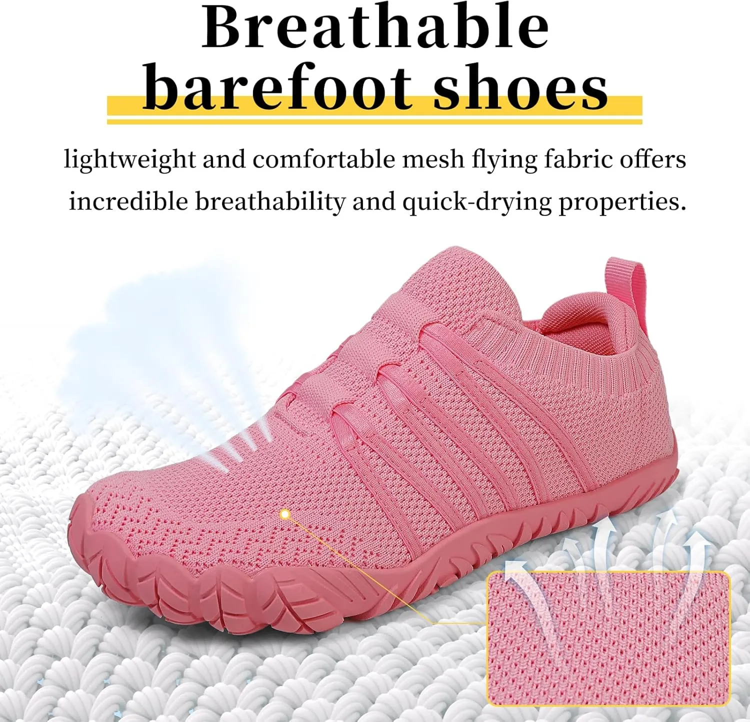 Unisex Minimalist Barefoot Shoes for Men and Women with Wide Toe Box Zero Drop Design Hike Footwear Minimalist Shoes Five Finger Cross-Trainer Ideal for Walking Hiking and Grounding Activities