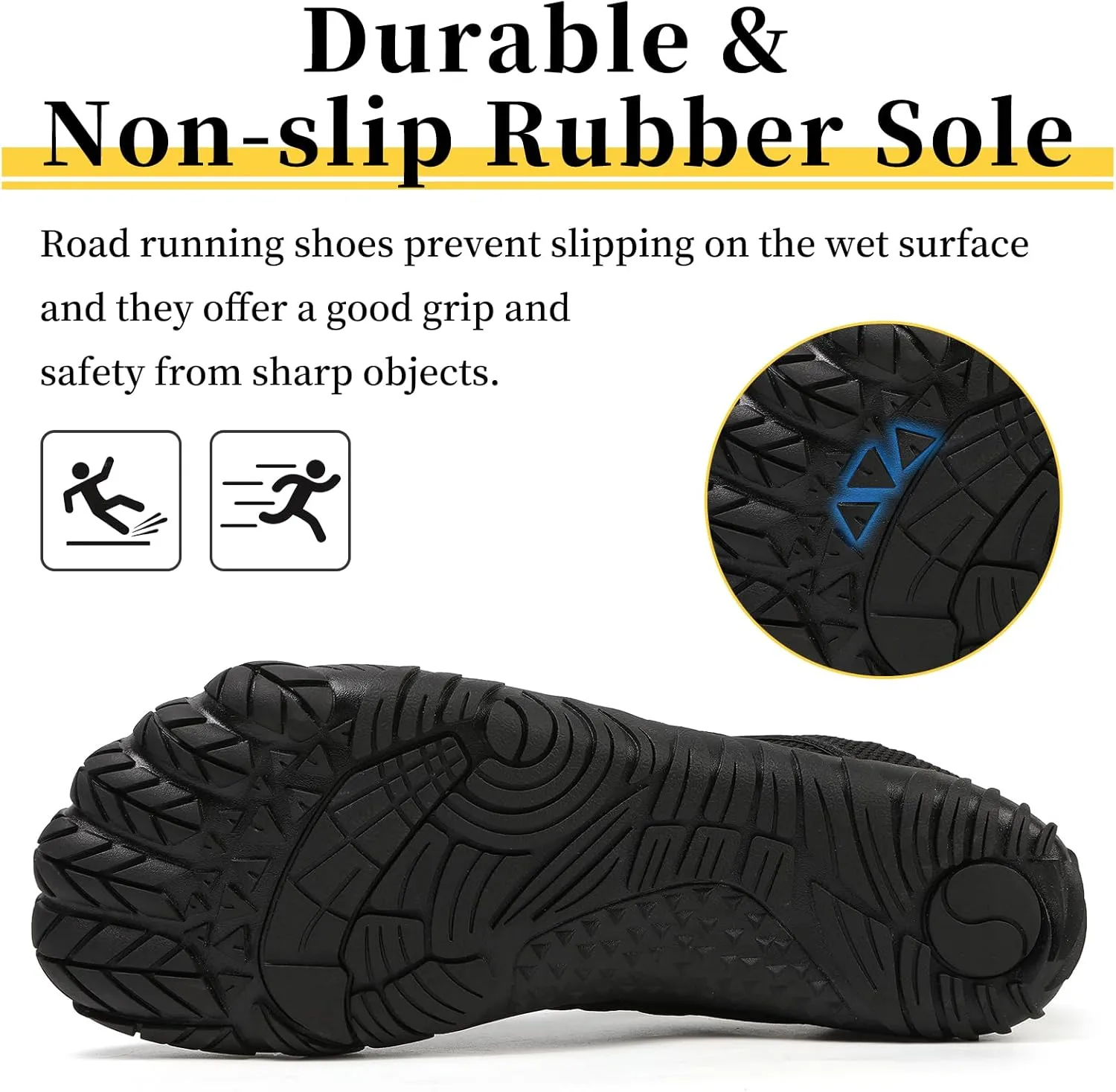Unisex Minimalist Barefoot Shoes for Men and Women with Wide Toe Box Zero Drop Design Hike Footwear Minimalist Shoes Five Finger Cross-Trainer Ideal for Walking Hiking and Grounding Activities