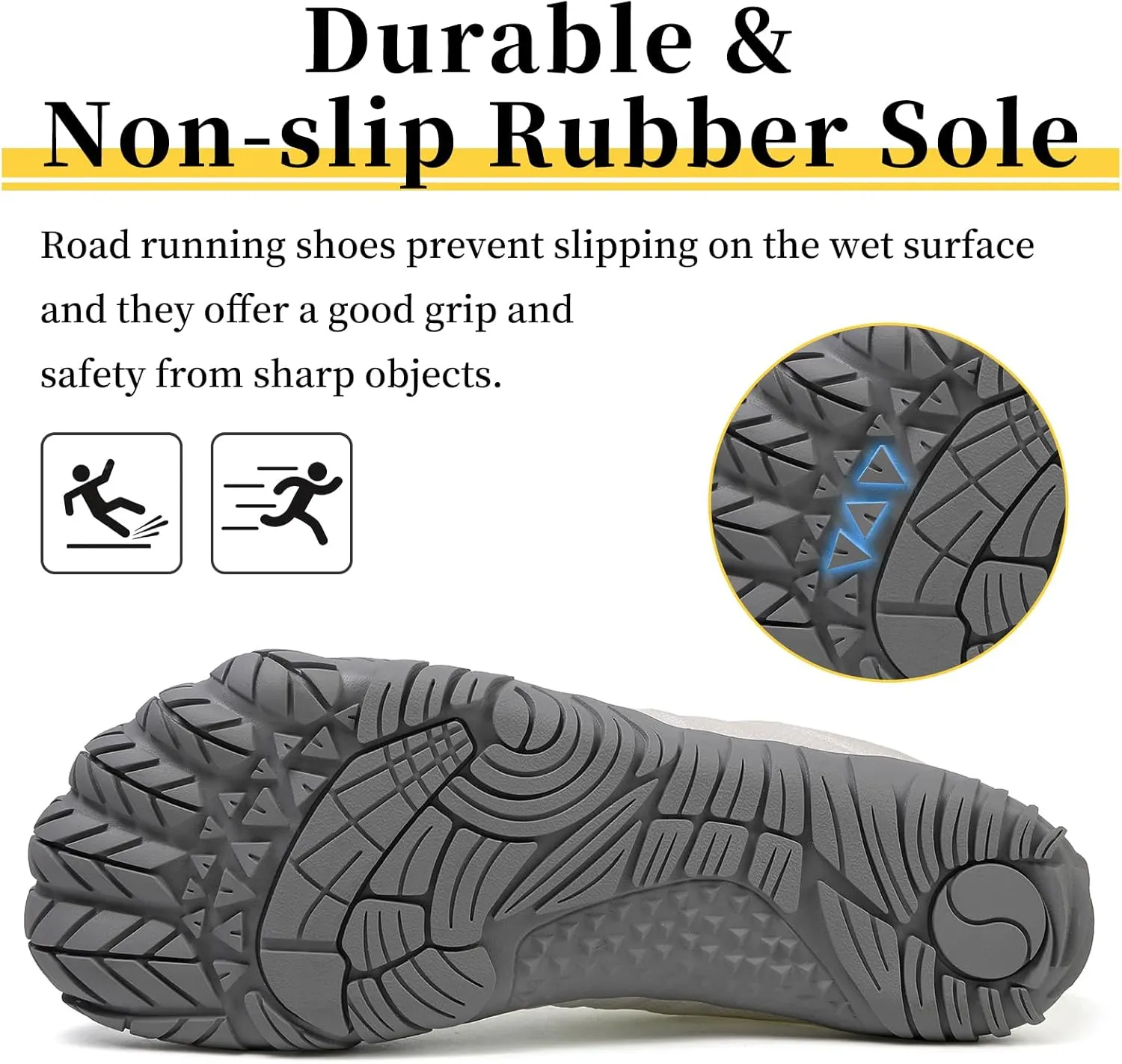 Unisex Minimalist Barefoot Shoes for Men and Women with Wide Toe Box Zero Drop Design Hike Footwear Minimalist Shoes Five Finger Cross-Trainer Ideal for Walking Hiking and Grounding Activities