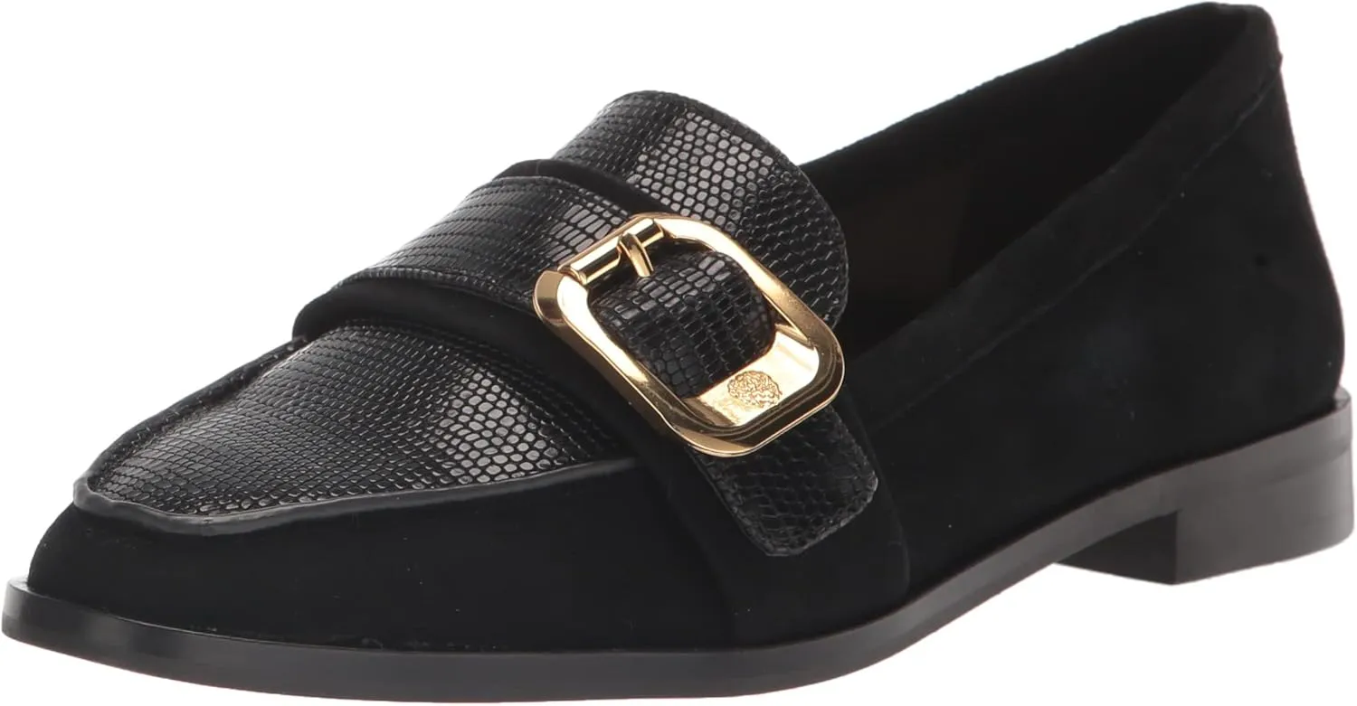 Vince Camuto Women's Footwear Cenkanda Buckle Loafer Flat