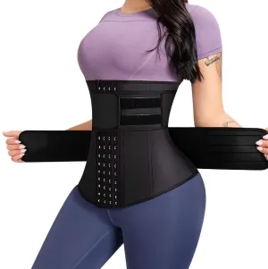 Waist Trainer for Women Latex Underbust Cincher Sport Corset Trimmer Belt