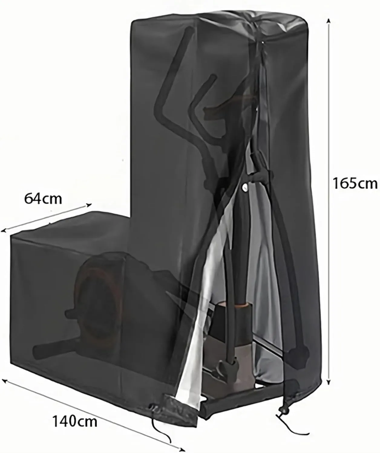 Waterproof Fitness Equipment Protectors, Running Machine Bag of 420D Oxford Cloth, Dust-Proof Elliptical Machine for Home Use Cover Waterproof Elliptical Trainer Protective Cover