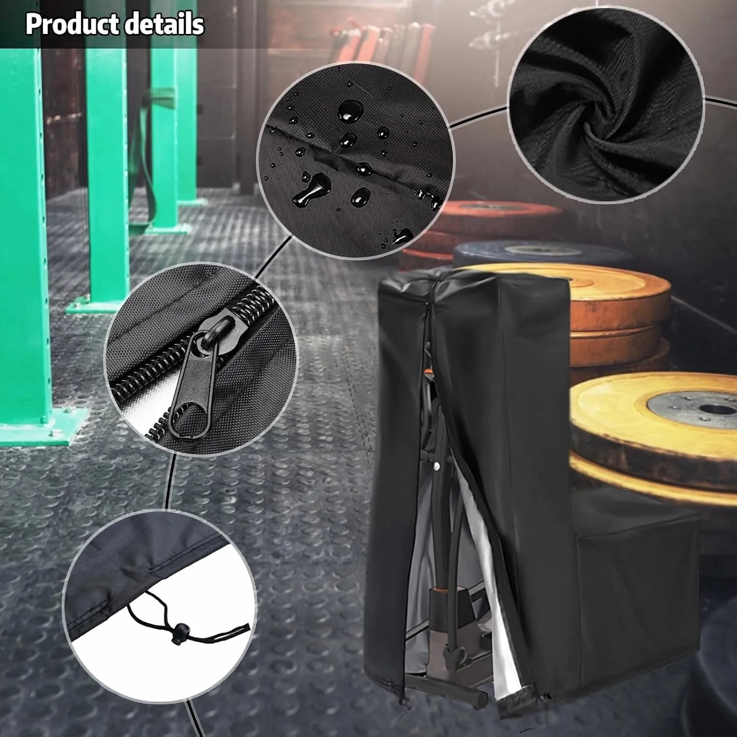 Waterproof Fitness Equipment Protectors, Running Machine Bag of 420D Oxford Cloth, Dust-Proof Elliptical Machine for Home Use Cover Waterproof Elliptical Trainer Protective Cover