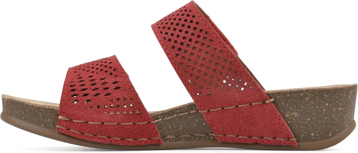 WHITE MOUNTAIN Women's Ferula Wedge Sandal