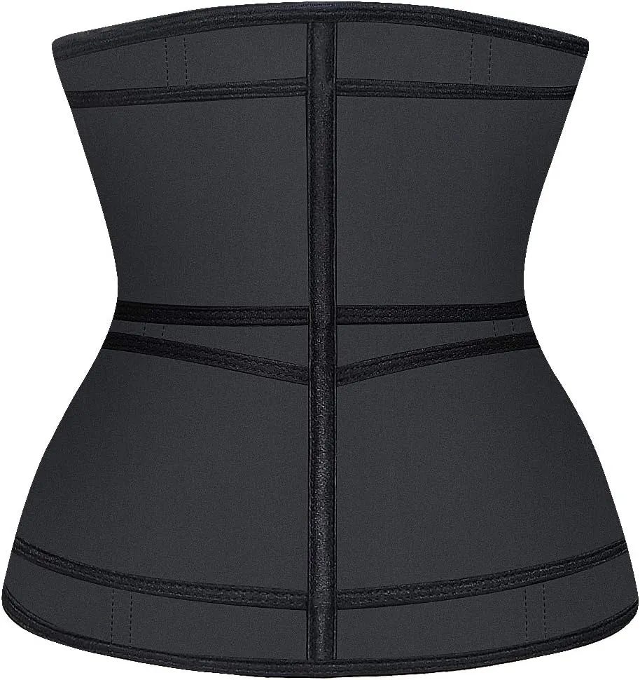 Women Waist Trainer Latex Corset Sweat Workout Cincher Girdle Tunmmy Control Belly Belt