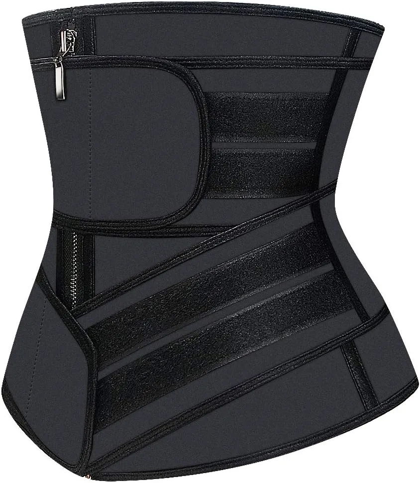Women Waist Trainer Latex Corset Sweat Workout Cincher Girdle Tunmmy Control Belly Belt