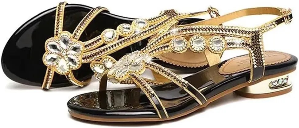 Womens Buckle Strap Back Strap Flat Heel Open Side Vamp Basic Sandals Sheepskin Casual Summer Sandals