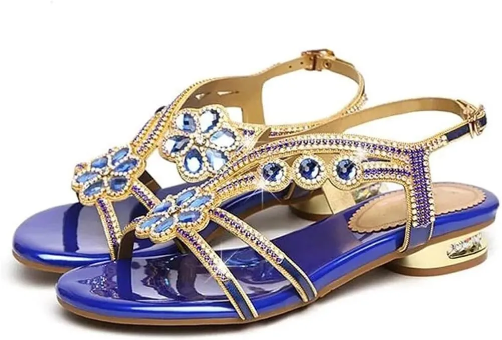 Womens Buckle Strap Back Strap Flat Heel Open Side Vamp Basic Sandals Sheepskin Casual Summer Sandals