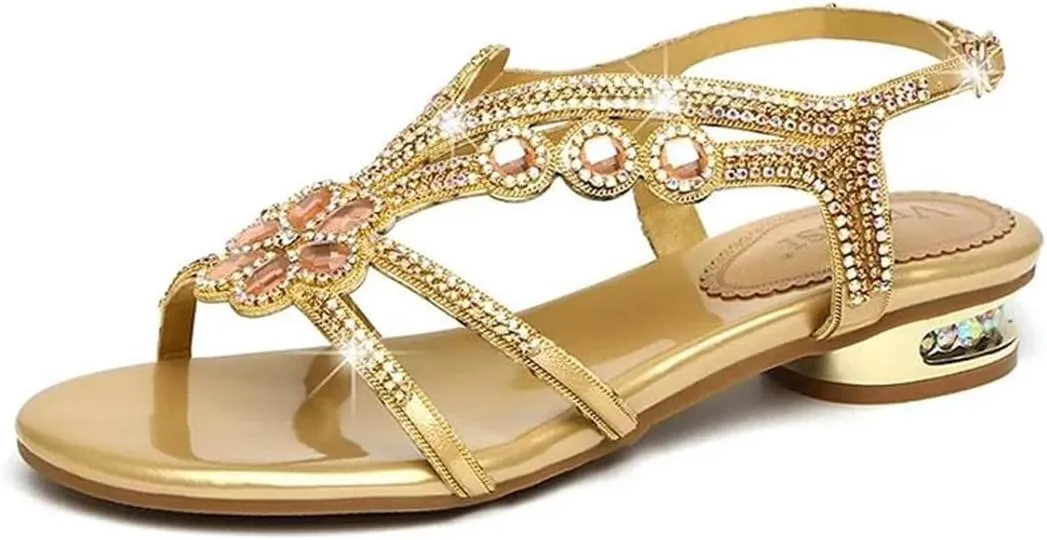 Womens Buckle Strap Back Strap Flat Heel Open Side Vamp Basic Sandals Sheepskin Casual Summer Sandals