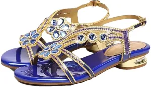 Womens Buckle Strap Back Strap Flat Heel Open Side Vamp Basic Sandals Sheepskin Casual Summer Sandals